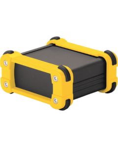 เคสอะลูมิเนียม Takachi พร้อมการ์ดเข้ามุมอะลูมิเนียมชนิดแผงสีดำ/เหลือง