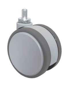 Threaded Type Double Wheel Caster (elastomer wheel)