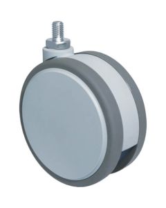 Threaded Type Double Wheel Caster (elastomer wheel)