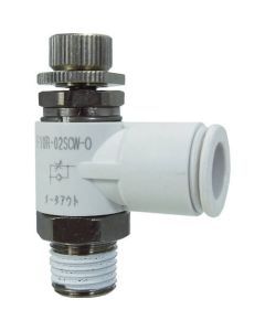 ตัวควบคุมความเร็ว 5 ระดับ α มิเตอร์สีขาวออก 10mm/R1/4