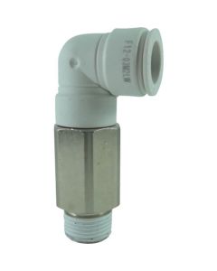 ห้าข้อยาว เกลียวนอก W (สีขาว) 12mm/R3/8