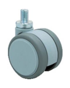 ลูกล้อล้อคู่แบบขันเกลียว เส้นผ่านศูนย์กลาง 130 ฟรี M12 x 1.75