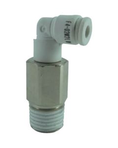 ห้าข้อยาว เกลียวนอก W (สีขาว) 4 mm/R 1/4