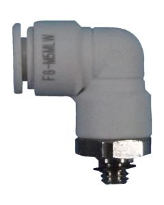 ข้องอห้าเมล์ W (สีขาว) 4mm/M5X0.8