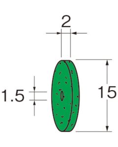 ชนิดล้อสักหลาด ชนิดล้อหนัง กว้าง (มม.) 15 สูง (มม.) 2