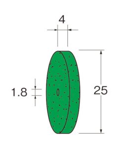 ชนิดล้อสักหลาด ชนิดล้อหนัง กว้าง (มม.) 25 สูง (มม.) 4