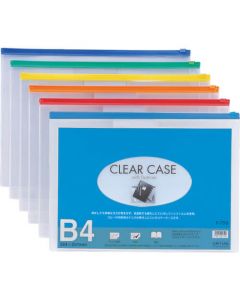 B4 เคสใส (แบบแนวนอน) สีคราม