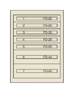 ตู้ชั้นดี FC-180Q (สีทา: เขียว)