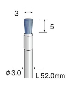 ปลายแปรงไนล่อน C-abrasive #240 φ3