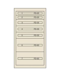 ตู้ชั้นดี FC-250J (สีทา: เขียว)
