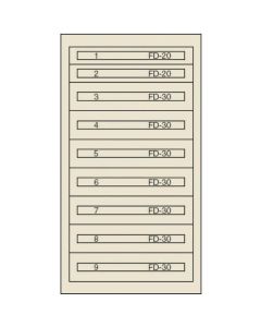 ตู้ชั้นดี FC-250Q (สีทา: เขียว)