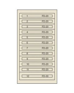 ตู้ชั้นดี FC-250W (สี: เขียว)