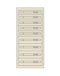 ตู้ชั้นดี FC-300I (สีทา: เขียว)