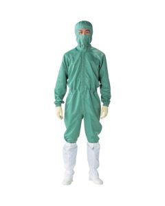 Cleanroom Coverall FD173C Dark Green LL  ชุดละ 1 ชุด