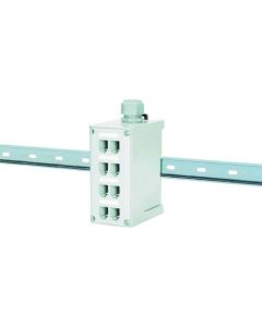 8-port DIN Rail Fiber Optic Enclosure