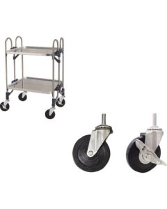 Folding Stainless Steel Wagons Hard Rubber Type Models 1อัน