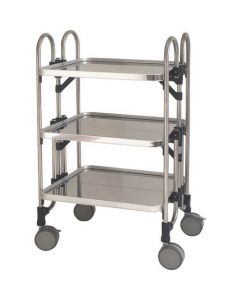 เกวียนพับสแตนเลส (SUS430) 613*505*958-3 ขั้น