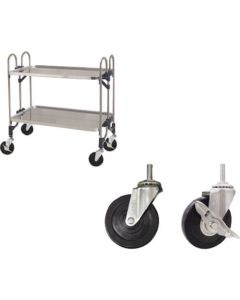 Folding Stainless Steel Wagons Hard Rubber Type Models 1อัน