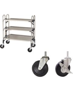 Folding Stainless Steel Wagons Hard Rubber Type Models 1อัน