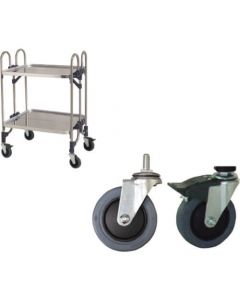 เกวียนเจาะเหล็กสแตนเลสแบบพับได้ ข้อมูลจำเพาะของล้อเลื่อนที่เงียบสงบ