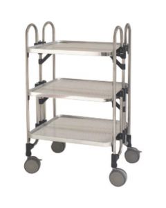 Collapsible Punching Stainless Steel Carts 1อัน