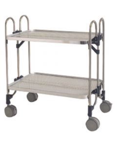 Collapsible Punching Stainless Steel Carts 1อัน