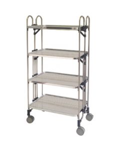 Collapsible Punching Stainless Steel Carts 1อัน