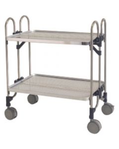 Collapsible Punching Stainless Steel Carts 1อัน