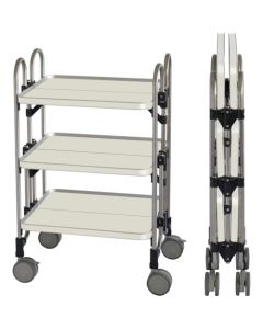 Folding White Steel Wagons