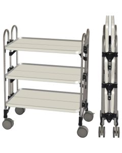 Folding White Steel Wagons