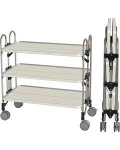 Folding White Steel Wagons