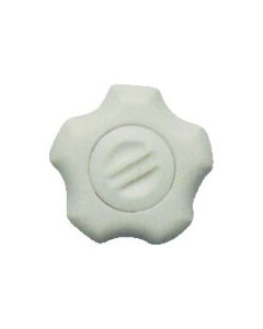 Fit knob ตัว M8/ฝาสีขาว/สีขาว (รวม 5 ชิ้น)