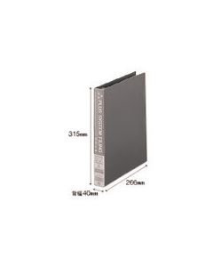 แฟ้ม 4 ห่วง FL-102RB A4S 40มม. ไม้แอชเข้ม (87013)