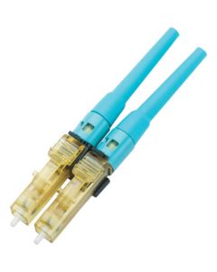 ดูเพล็กซ์ขั้วต่อออปติคัล LC แบบขัดเงา OM3/0M4