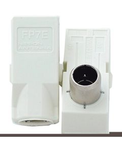 TV plug 4K8K compatible 4C / 5C combined 2 pieces white 1อัน