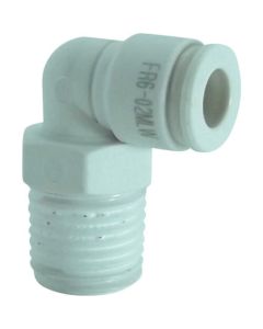 ข้องอเกลียวนอก เรซิ่น ห้าตัว W (สีขาว) 6 mm/R 1/4