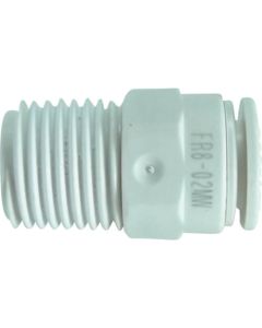 ห้าคอนเนคเตอร์ตัวผู้เรซิ่น W (สีขาว) 8 mm/R 1/4