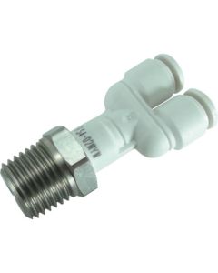สาขาไปรษณีย์ SUS ห้าแห่ง Y สีขาว 4mm/R1/4