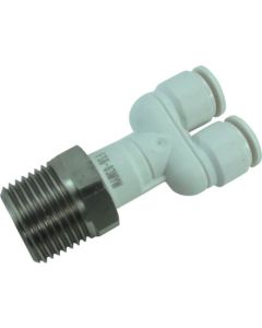 สาขาไปรษณีย์ SUS ห้า Y สีขาว 6mm/R3/8