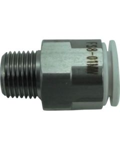 คอนเนคเตอร์ตัวผู้ SUS ห้าตัว สีขาว 8 มม./R1/8