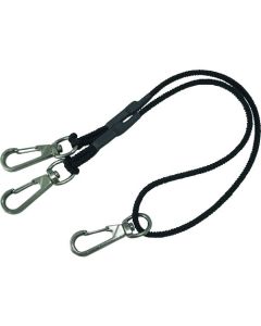 สายคล้องเครื่องมือ 3kg Twin Hook Black