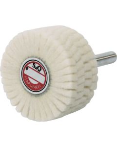 Felt Slit Wheel with Shaft (shaft diameter 6mm)