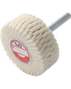 Shank Mounted Felt Slit Wheel (5 Set)