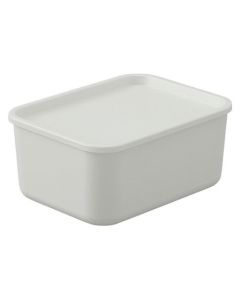 กล่องพลาสติกพร้อมฝา สีเทา FTB29
