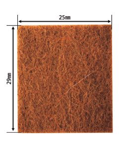 แผ่นรองสักหลาด สีน้ำตาล 29x25 8 ชิ้น