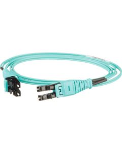 OM3 2 Fiber 1.6mm Jacket Patch cord Riser LC Push-Pull to LC Push-Pull