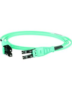 OM3 2 Fiber 1.6mm Jacket Patch cord Riser LC Push-Pull to LC Push-Pull