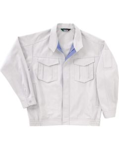 เสื้อเบลาส์คอตตอน 100% สีเทาเงิน 3L