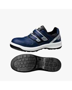 รองเท้าเซฟตี้ทรงสนีกเกอร์ หนังแท้ G3695 Navy