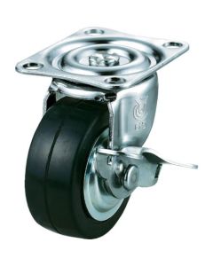 Plate Type Caster G Series (rubber wheel)